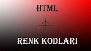 HTML Renk Kodları