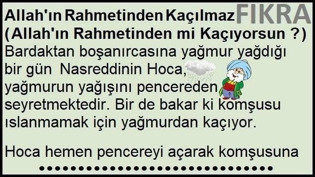 Allah'ın Rahmetinden Kaçılmaz Fıkrası | Allah'ın Rahmetinden mi Kaçıyorsun ? Fıkrası