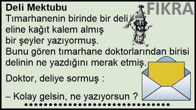 Deli Mektubu Ne Yazıyor Mektupta Fıkrası | Ne Yazıyor Mektupta Fıkrası