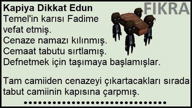 Kapiya Dikkat Edun Fıkrası | Kapıya Dikkat Edin Fıkrası