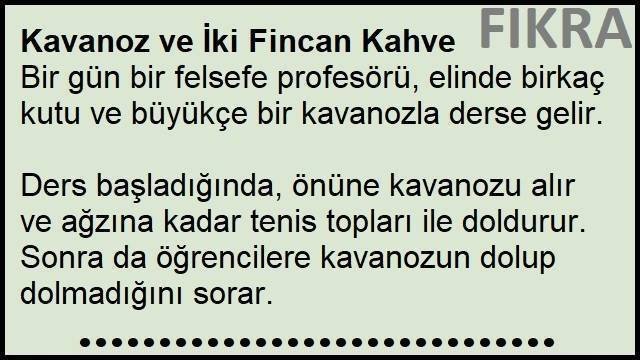 Kavanoz ve İki Fincan Kahve Fıkrası