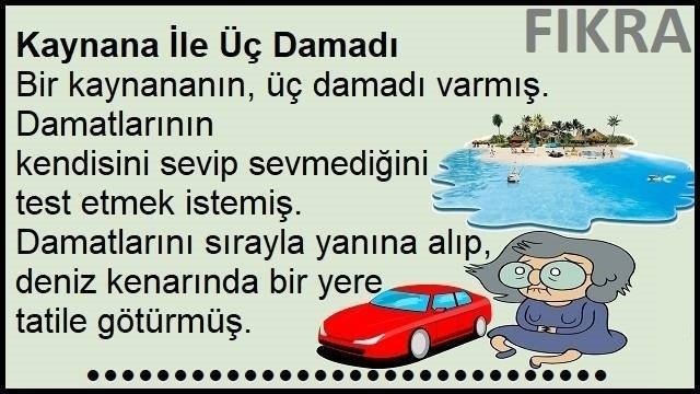 Kaynana İle Üç Damadı Fıkrası | Kaynana İle Damatları Fıkrası