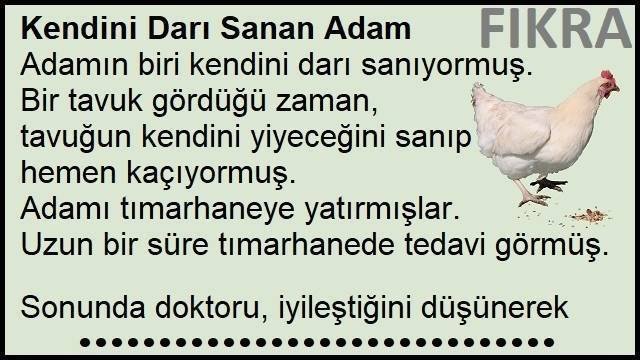 Kendini Darı Sanan Adam Fıkrası | Kendini Darı Sanan Deli Fıkrası