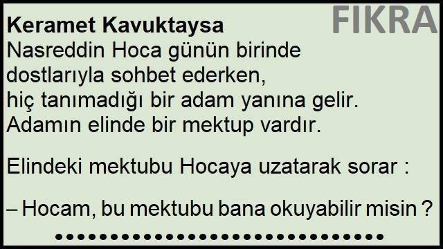 Keramet Kavuktaysa Fıkrası | Kavuğun Kerameti Fıkrası