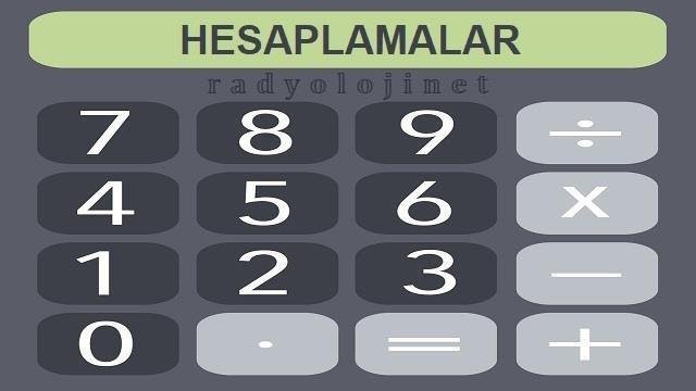 Hesaplamalar 【 Hesaplama Araçları 】