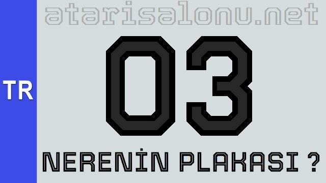 03 Nerenin Plakası ?